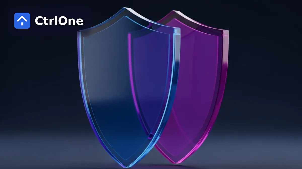 Device control vs traditional antivirus - CtrlOne blog illustration