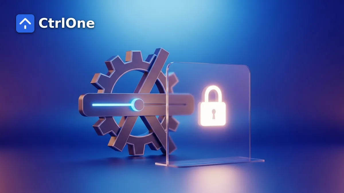 Disabling Control Panel and Settings access in Windows - CtrlOne blog illustration