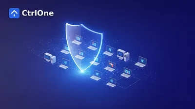 Endpoint protection solution securing a business Windows fleet - CtrlOne blog illustration