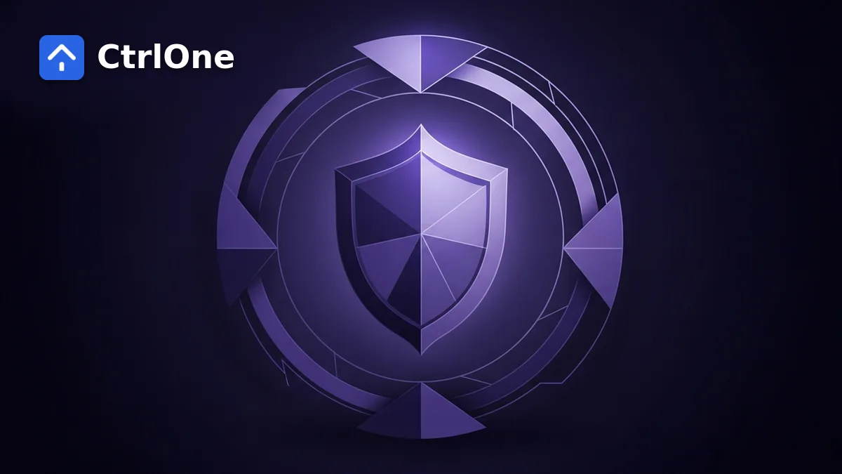 Endpoint security and ISO 27001 compliance - CtrlOne blog illustration