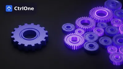Manual device management vs automated management - CtrlOne blog illustration