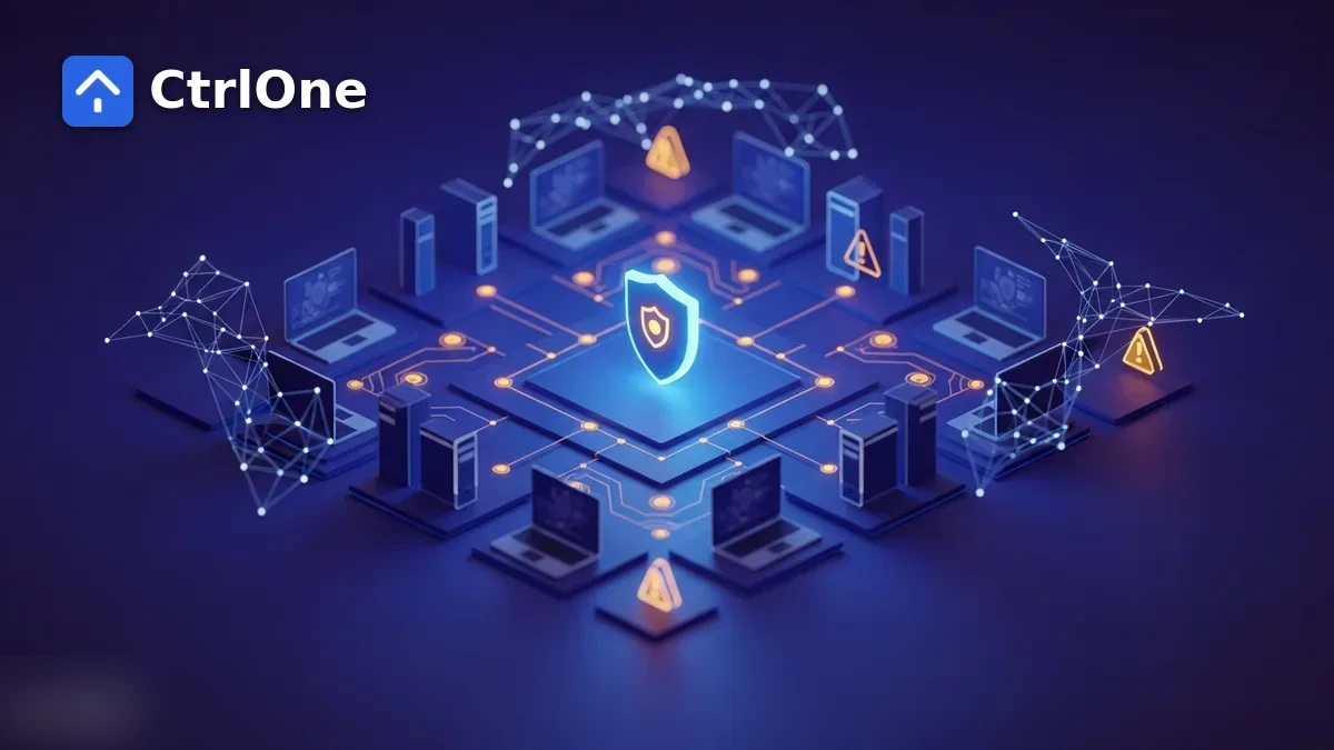 Top endpoint security risks facing an organization - CtrlOne blog illustration