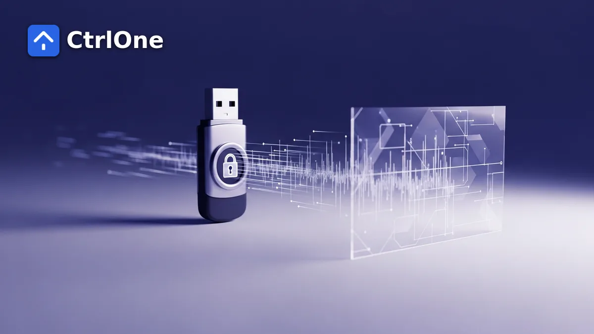 A Practical Guide to USB Data Loss Prevention on Windows - CtrlOne blog illustration