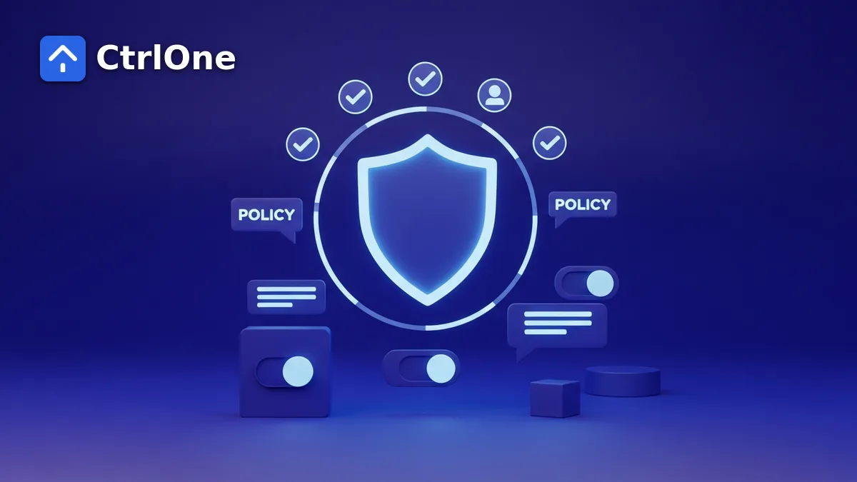 Windows security policy checklist for IT administrators - CtrlOne blog illustration